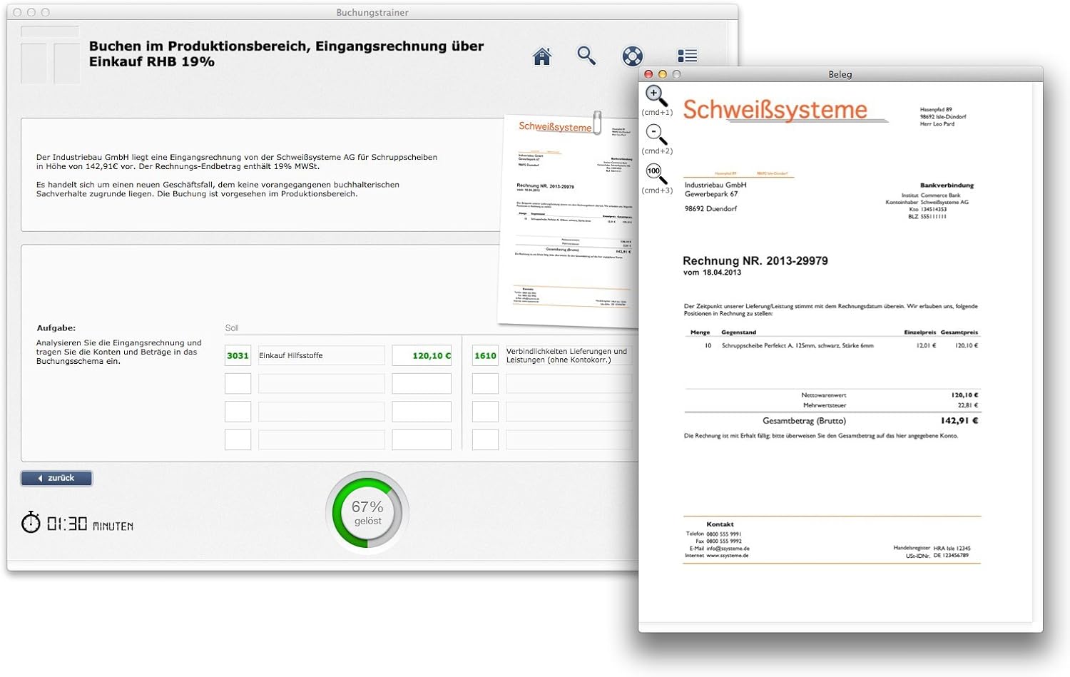 Buchungstrainer Advanced 2022: Interaktive Belegsammlung für Fortgeschrittene (Lernsoftware) 750 Belege aus Rechnungswesen und Buchhaltung zum Kontieren üben im SKR03 und SKR04 Kontenrahmen (Bundle) – Bild 3