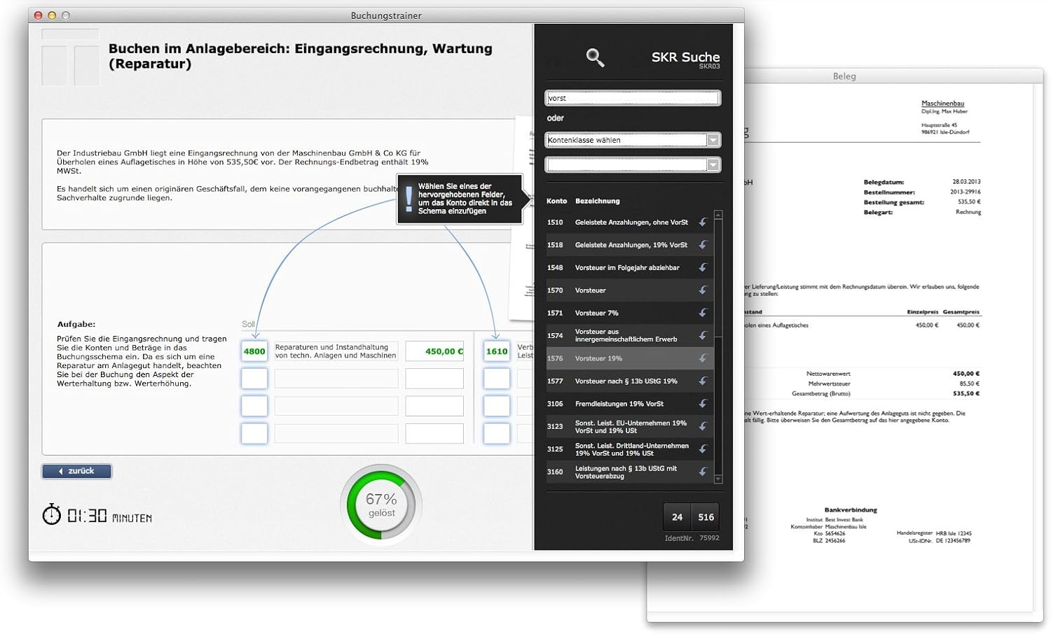 Buchungstrainer Advanced 2022: Interaktive Belegsammlung für Fortgeschrittene (Lernsoftware) 750 Belege aus Rechnungswesen und Buchhaltung zum Kontieren üben im SKR03 und SKR04 Kontenrahmen (Bundle) – Bild 5