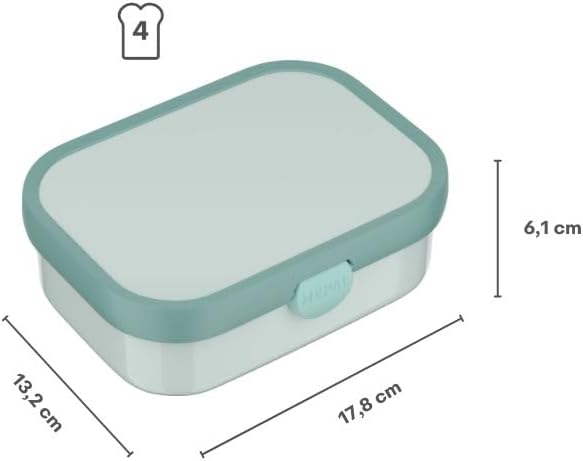 Mepal - Lunch Box Children's Campus - Bento Box Children - Lunch Box Children with Compartments and Fork - Meal Prep Box with Clip Closure - BPA Free & Dishwasher Safe - 750 ml - Hot Wheels – Bild 4