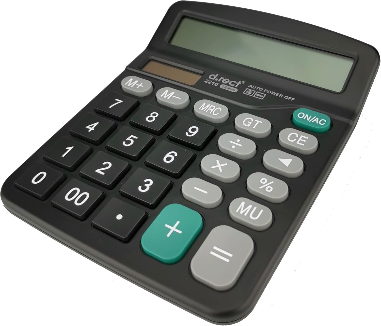 D.RECT D.RECT 2210 Pocket Calculator Office Calculator Simple Calculator Dual Power (Solar and Battery) 12 Digits – Bild 2