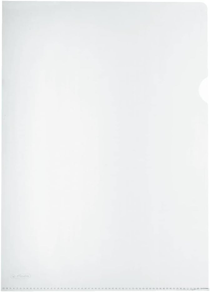 Herlitz A4 Cut Flush Folder - Clear (100 Pieces) – Bild 2