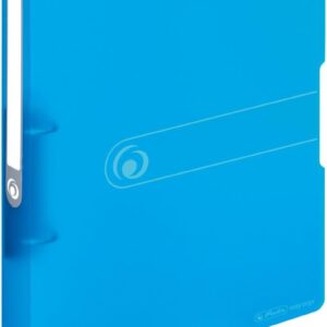 Herlitz 11205713 Ring Binder A4, Polypropylene, 2-Ring Combination Mechanism, 2.7 cm Spine, 16 mm Filling Height, Opaque, Black 25 mm