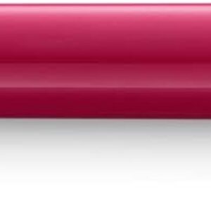 LAMY logo M+ 204 Ballpoint Pen, Made of Unbreakable Plastic in Raspberry with Chrome-Plated Tip and Pusher, Includes LAMY M 16 Large Refill, Line Width M, Black Ink