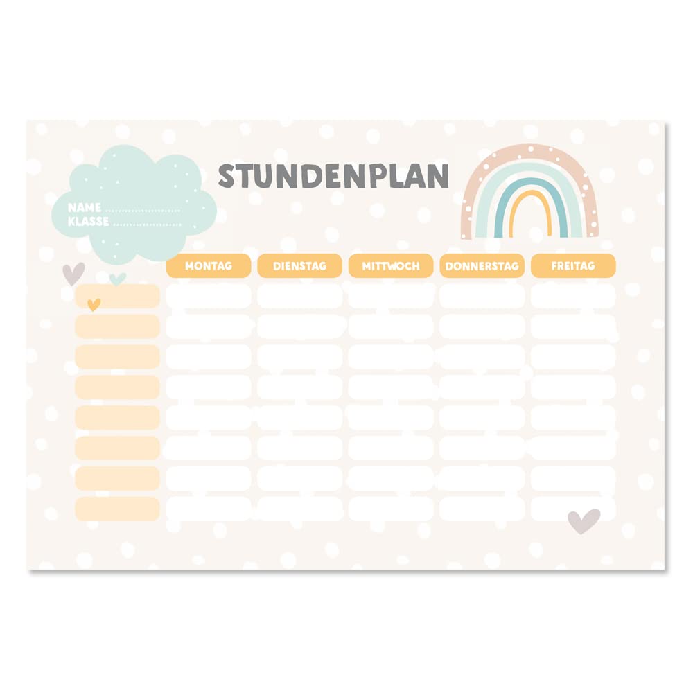 lijelove Rainbow 2 Timetables with Diary DIN A5 (Item SC06-ST) – Bild 2