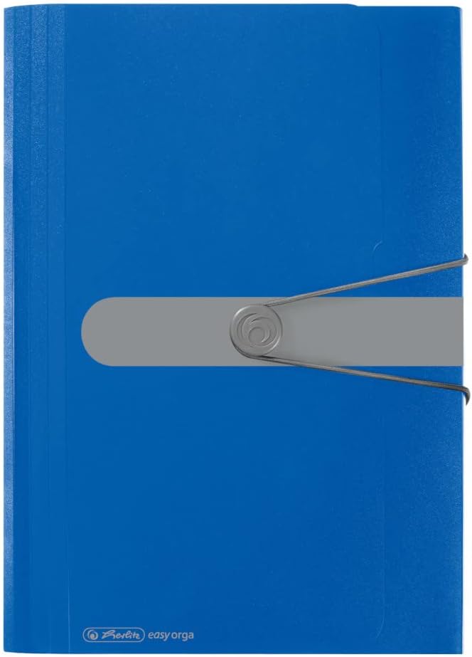 Herlitz Folder for Documents, A4, Polypropylene, 12 Compartments, blue