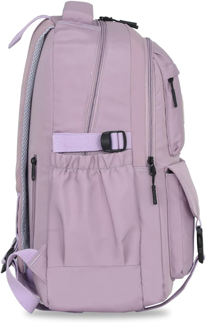 FIORETTO School Backpack Teenager Girls Women School Bag School Bag Backpack School 14 Inch Laptop Compartment Water-Repellent & Lightweight, A-purple, M, Rucksack Backpacks – Bild 3