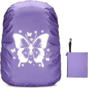 Rain Cover Backpack, 35L Rain Cover School Bag, Reflective Backpack Cover, Waterproof, Rain Cover Backpack, Reflector Backpack Cover, Backpack Rain Cover for Boys Girls Beginners to School