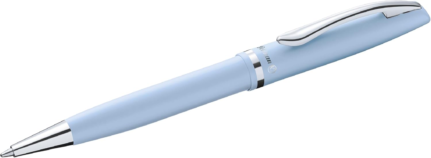 Pelikan 811101 Jazz Elegance Writing Instrument Set, 1 Ballpoint Pen and 1 Fountain Pen, Pearl White, pastel
