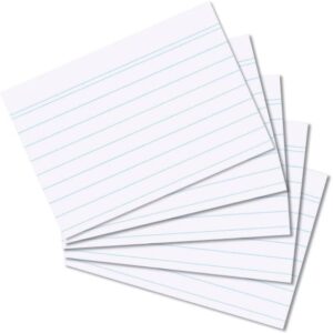 Herlitz Index Cards A4/A5/A6/A7/A8 Pack of 100