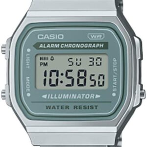 Casio Watch A168WA-3AYES, silver, A168WA-3AYES-AMZUK