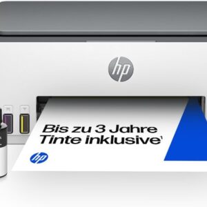 HP Smart Tank 5105 3-in-1 Multifunction Printer, 20€ Cashback (WLAN; Mobile Printing) – 3 Year Ink Included, 3 Year Warranty, Large Ink Tank, High Yield, High Quality Printing