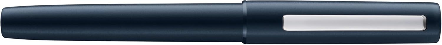 LAMY aion 377 rollerball pen made of anodised aluminium in dark blue with a highly polished stainless steel clip - with rollerball pen refill M 63 black - line width M – Bild 2
