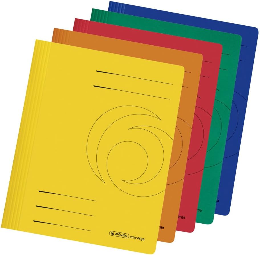Herlitz A4 Folders Cardboard Folded Intense Pack of 10 A4