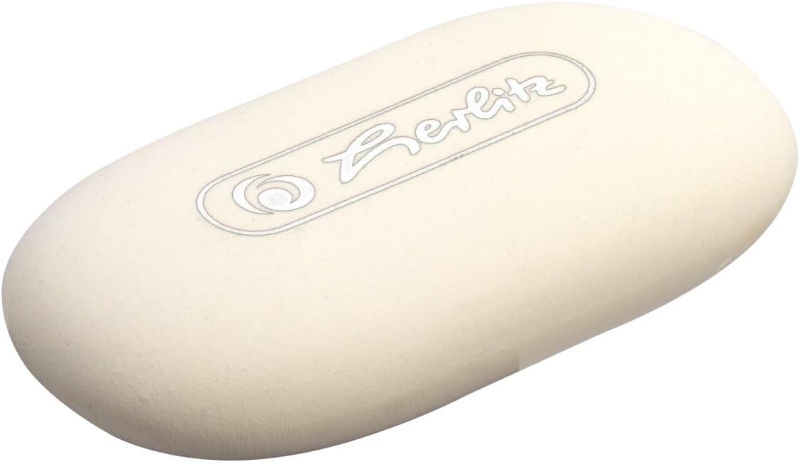 Herlitz Oval Shape Eraser - White
