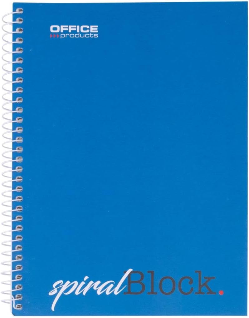 OFFICER PRODUCTS Spiral Notepad A5 Squared / Pack of 5 / 80 Sheets / 160 Pages / Notebook Spiral Notepad College Notepad with Spiral Bound / School Pad Writing Pad – Bild 2