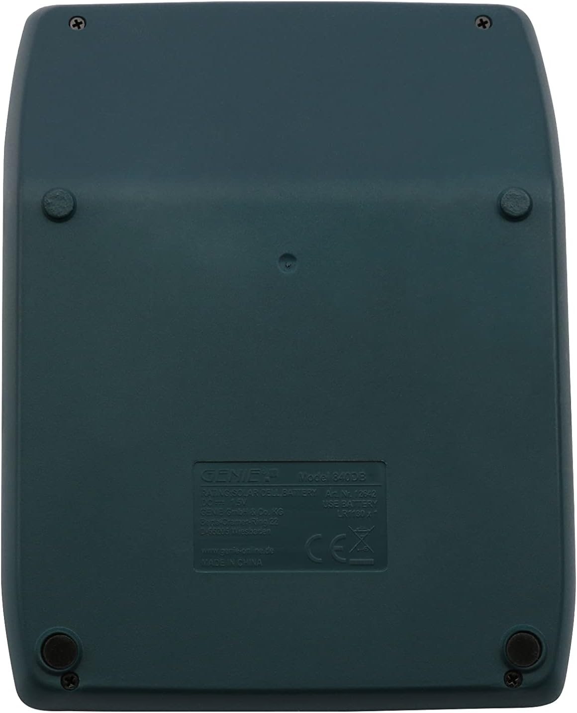 GENIE 840 dB Calculator, 10 Digit, Large Angled Display, Battery & Solar Powered, Dark Blue, 12642 – Bild 3