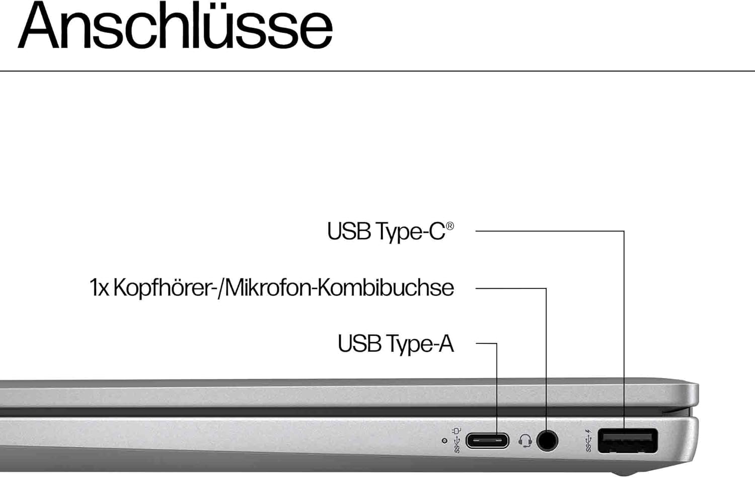 HP Chromebook x360 Laptop, 14 Inch Touchscreen, Intel Processor N100, 4 GB DDR4 RAM, 128GB eUFS, Intel UHD Graphics, ChromeOS Operating System, QWERTZ, Gemini, Silver – Bild 16