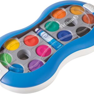 Pelikan Space Paint Box, 24 Colours + 1 Tube Opaque White, Blue, Pack of 1