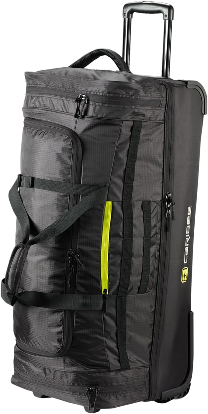 Caribee Scarecrow DX85-100L Wheeled Travel Bag (Black), black, Wheeled Travel Bag