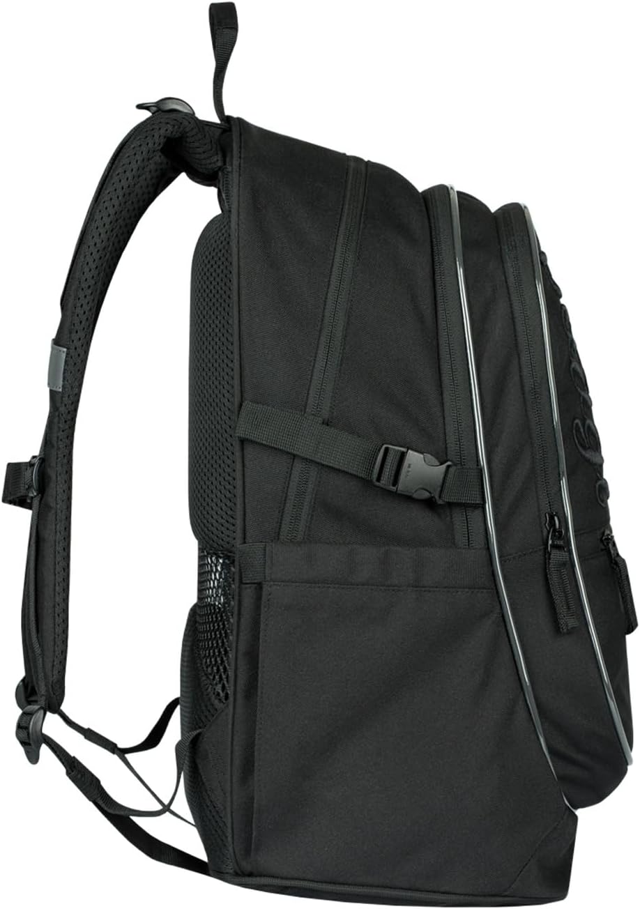 Baagl School Backpack Set, School Bag for Primary School, Primary School Satchel with Chest Strap, Ergonomic School Bag 3 Pieces, Black (uni black), School bag set – Bild 3