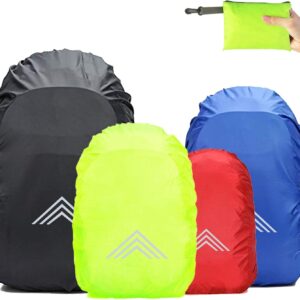 Frelaxy Rain Cover for Backpacks Schoolbags (15–90 L), Waterproof Backpack Rain Cover Rain Cape with Reflectors and Non-Slip Cross Buckle Strap for Hiking, Camping, Cycling