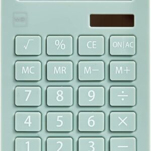 Miquelrius - Solar Calculator 10 Digits Large Buttons LCD Display Green