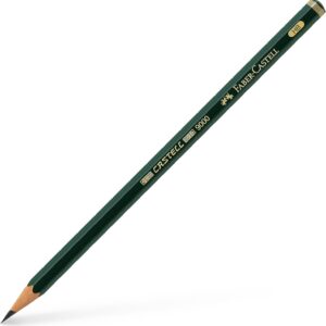 Faber-castell Castell 9000 - Wooden Pencils (hb, Black, Triangular)