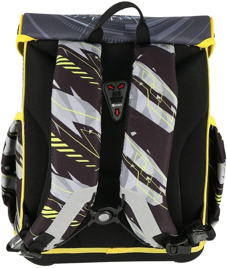 itenga Primary School Satchel Set – School Bag Set 5 Pieces for Boys and Girls with Pencil Case Gym Bag Neck Pouch, Racer, Classic – Bild 3