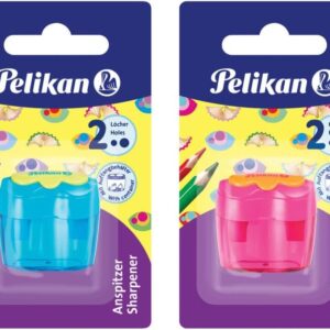 Pelikan flower double pencil sharpener, 1 pcs.
