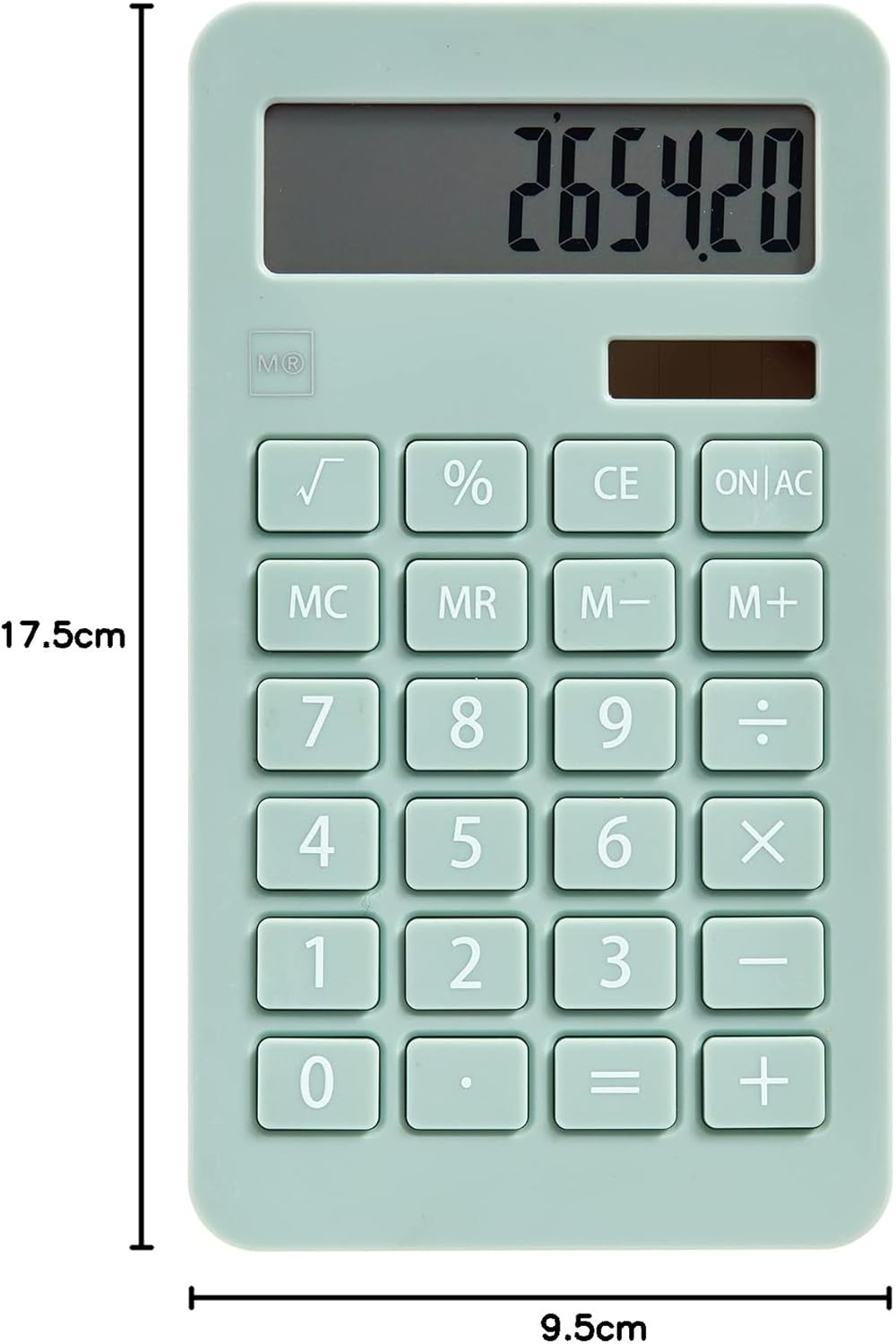 Miquelrius - Solar Calculator 10 Digits Large Buttons LCD Display Green – Bild 5