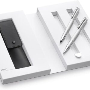 Lamy Gift Set Logo Brushed Ballpoint Pen + Pencil 106/206 with Laser Engraving