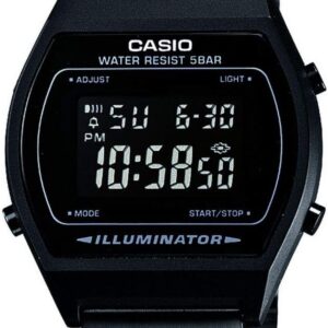 Casio Retro Unisex Digital Watch B640WB with Stainless Steel Strap