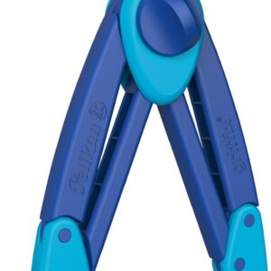 Pelikan griffix School Compass, 150 mm, with Refills, Sharpener and Tip Protector, Blue, Pack of 1