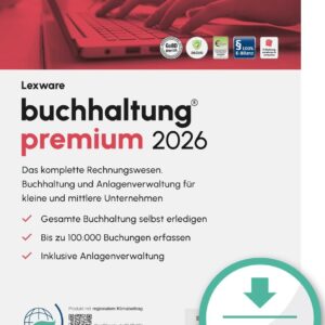 Lexware buchhaltung Premium 2026 (365 Tage)l Buchhaltungs-Software vom Marktführer | PC Aktivierungscode per Email
