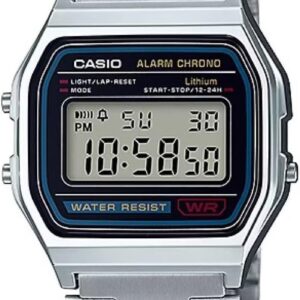 CASIO Men’s Classic Stainless Steel Digital Watch, silver, Bracelet