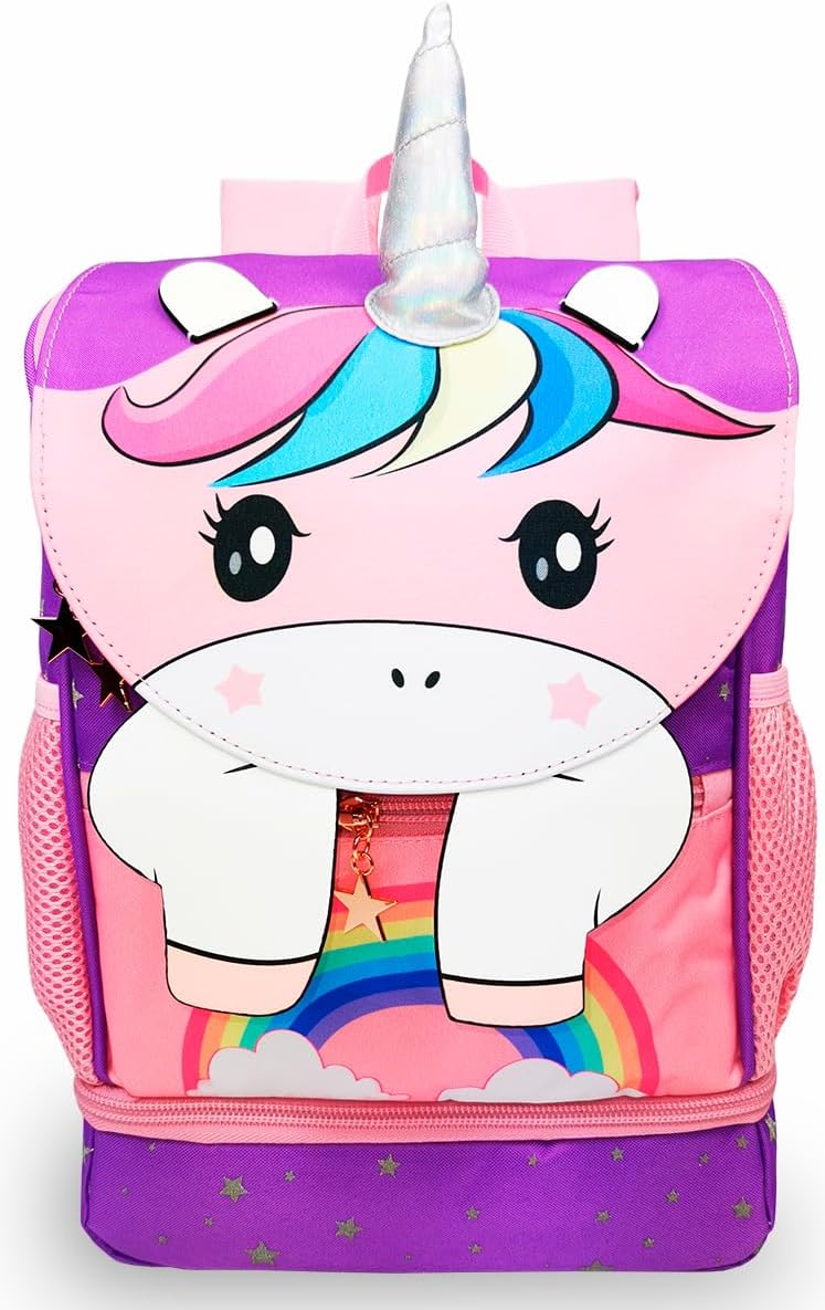 Nursery Backpack Girls & Toddler Backpack from 3 Years High-Quality Unicorn Children's Backpack with Chest Strap – Ideal for Leisure, KiTa, Nursery, pink