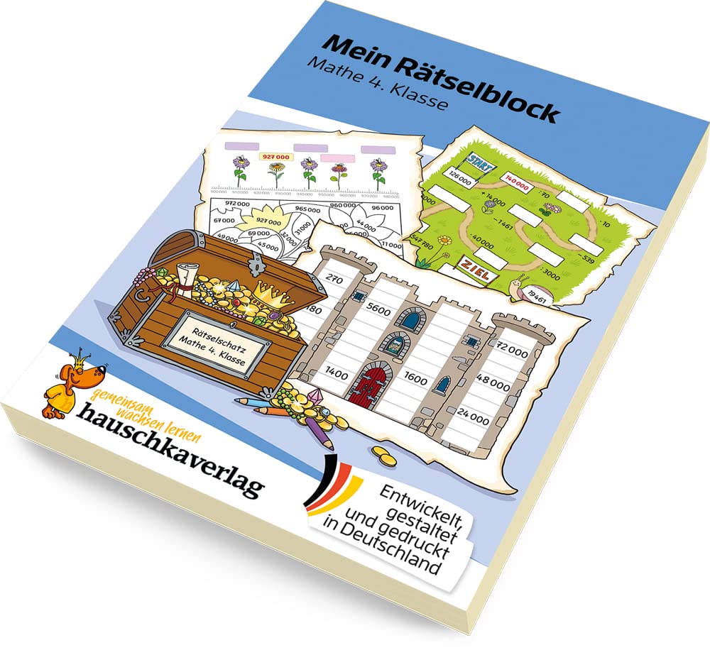 Mein Rätselblock Mathe 4. Klasse: Rätsel für kluge Köpfe mit Lösungen - Förderung mit Freude (Das Rätselbuch für die Grundschule, Band 694) – Bild 2