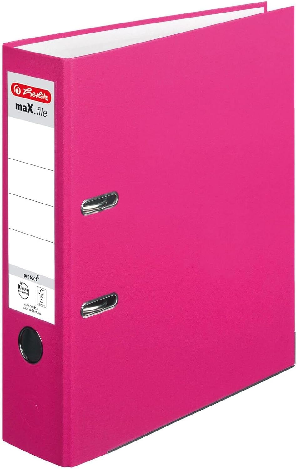 Herlitz maX.file Protect A4 Folder, 10094829, Pink 8cm