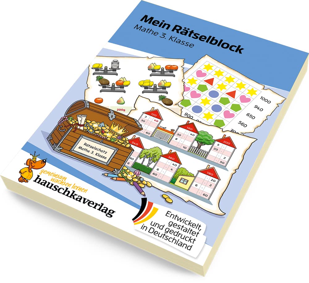 Mein Rätselblock Mathe 3. Klasse: Rätsel für kluge Köpfe mit Lösungen - Förderung mit Freude (Das Rätselbuch für die Grundschule, Band 693) – Bild 2