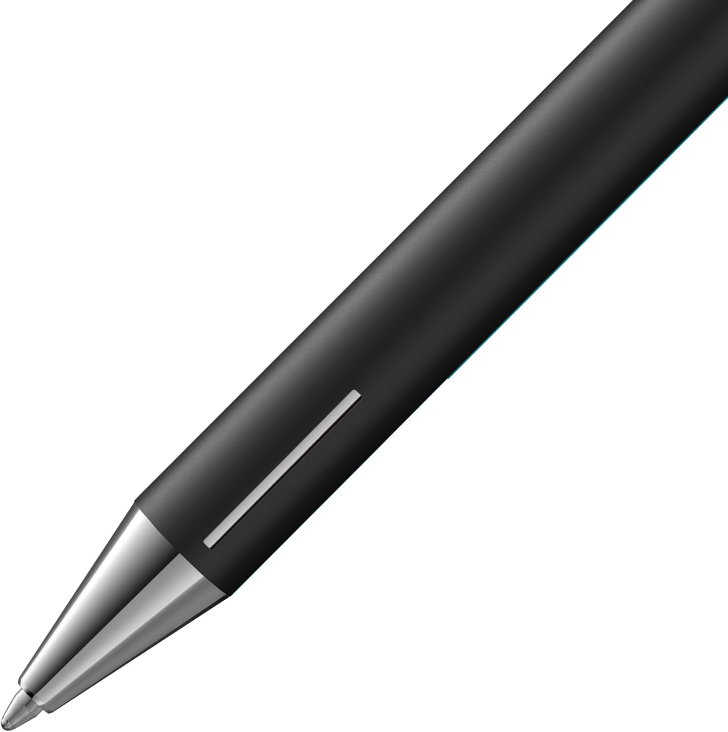 Lamy econ 240 Ballpoint Pen Stainless Steel in Matt Black and Striking Curved Clip Including Large Refill M 16 Black Line Width M – Bild 3