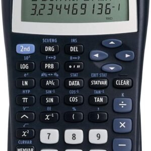 Texas Instruments TI-30 XIIS School Calculator 2 Line Solar and Battery Operated Dark Blue