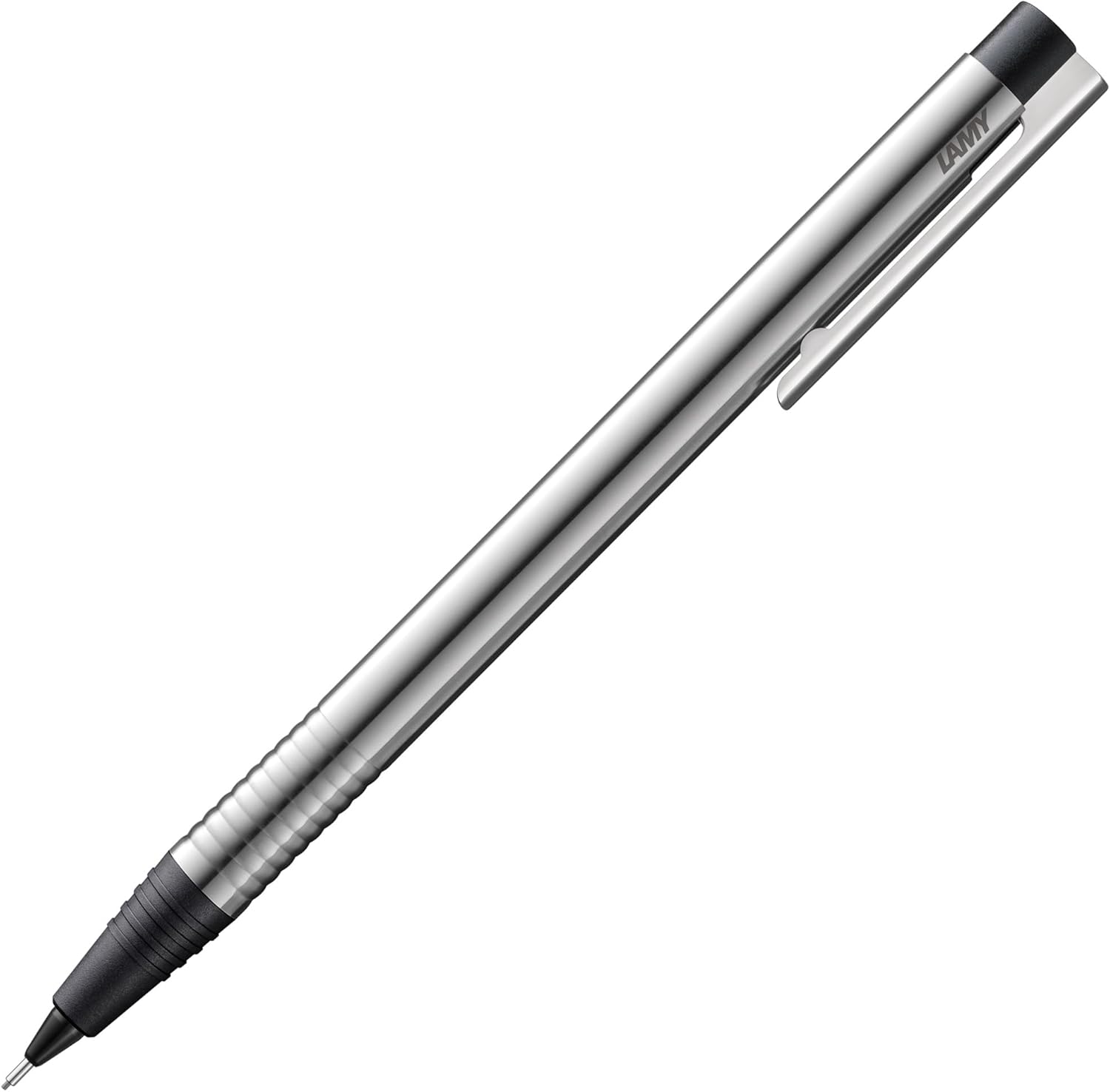 Lamy Logo 205 Matte Ballpoint Pen Set Including Large Refill M 16 Black and Mechanical Pencil 105 with Fine Line Lead M 40 (0.7 mm) Including Black Leather Case and Gift Packaging