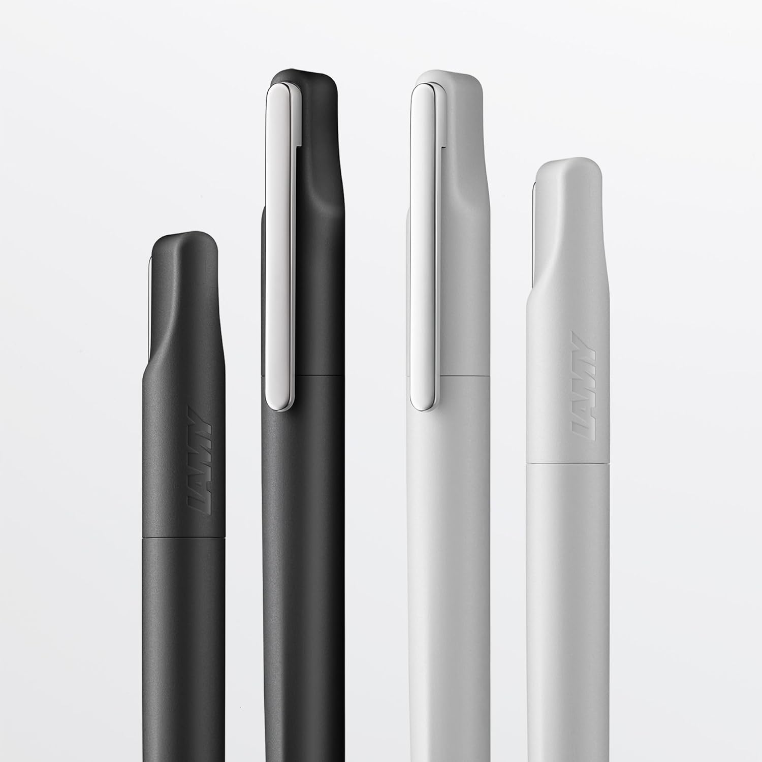 LAMY xevo 1233838 Ballpoint Pen 262 - Plastic Twist Ballpoint Pen with Matt Grey Surface - Foreign Spring-Loaded Metal Clip - with Large Refill - Line Width M – Bild 5