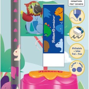 Pelikan Combino® Set of Learning to Write Pencil, Eraser and Sharpener, Pink