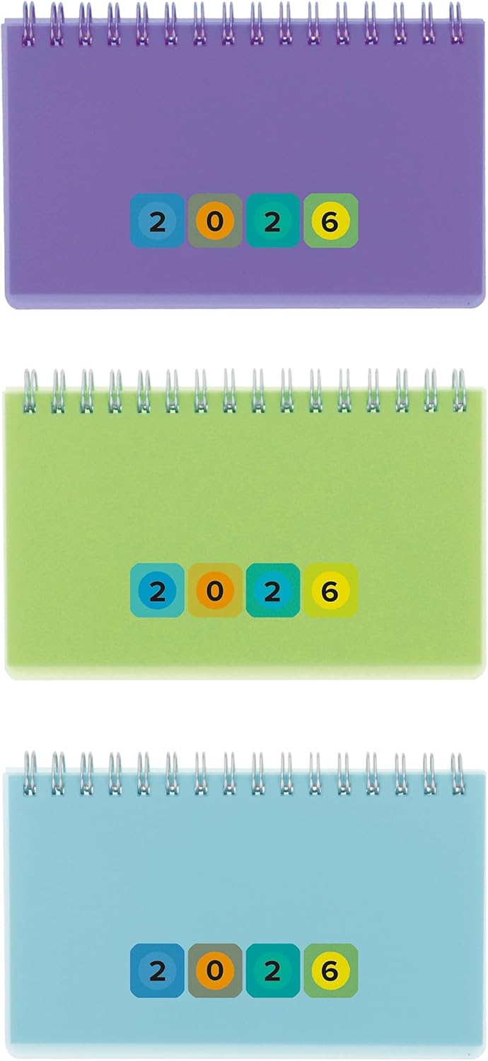 Mini Protect Horizontal Calendar 2026 Spiral Bound 145 x 90 mm 128 Pages Single – Bild 2