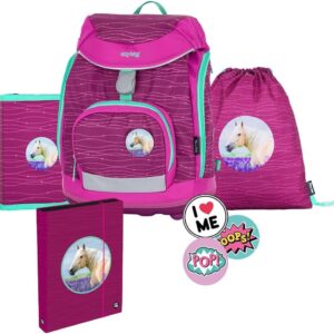 Sherpy School Bag Set for Kids 1st – 3rd Grade, pink