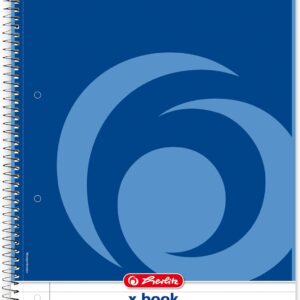 herlitz x.book notepad A4, lined, 160 pages, inner margin, 1 piece