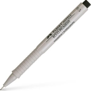 Faber Castell 166399 0.3 mm“Ecco Pigment“ Fibre-Tip Pen – Black