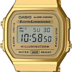 Casio Unisex Adult Digital Quartz Watch with Stainless Steel Strap