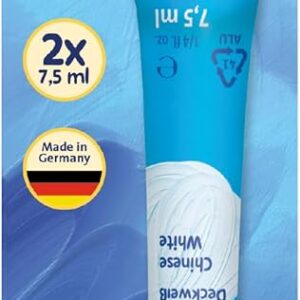 Pelikan 2 x 7.5 ml Water Colours (Opaque White)